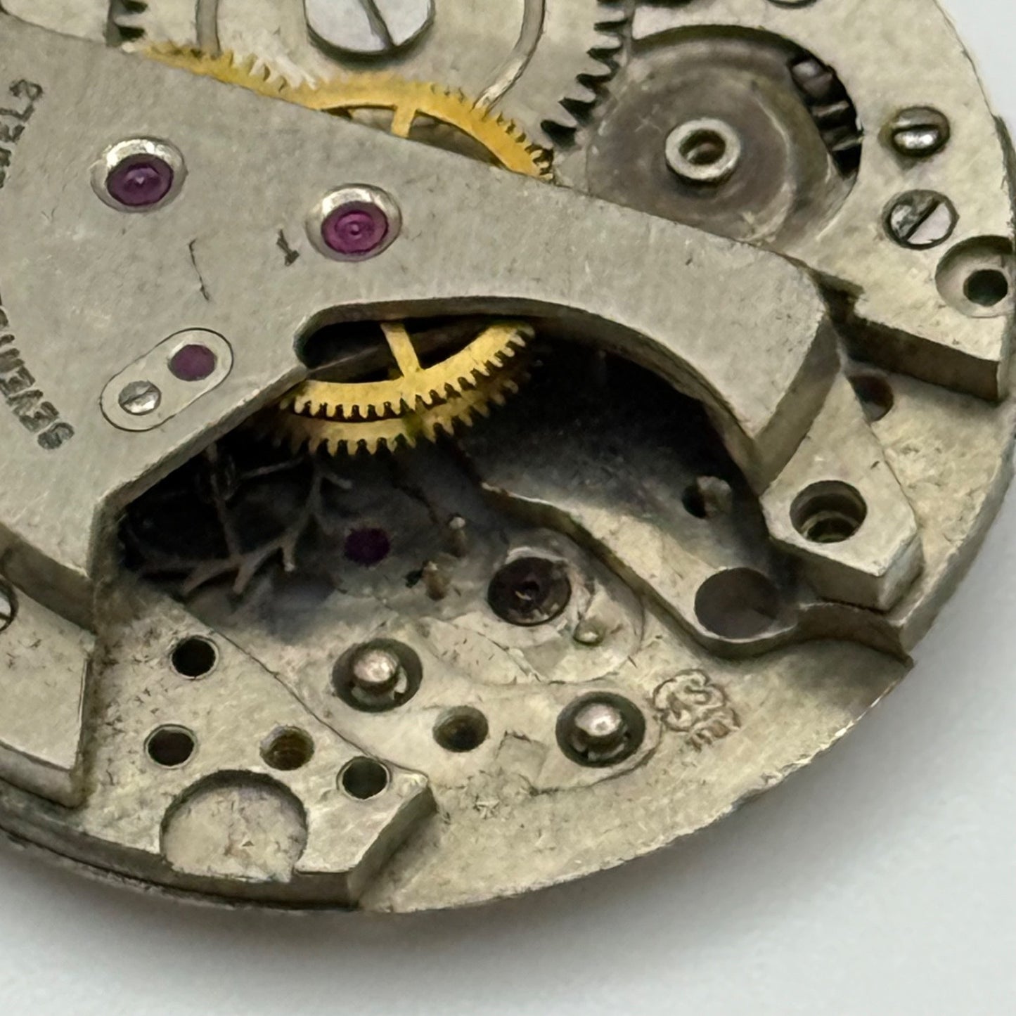 AS 1187 Watch Movement Olor 17J Manual Wind Vintage Swiss Parts Repair 25.9mm