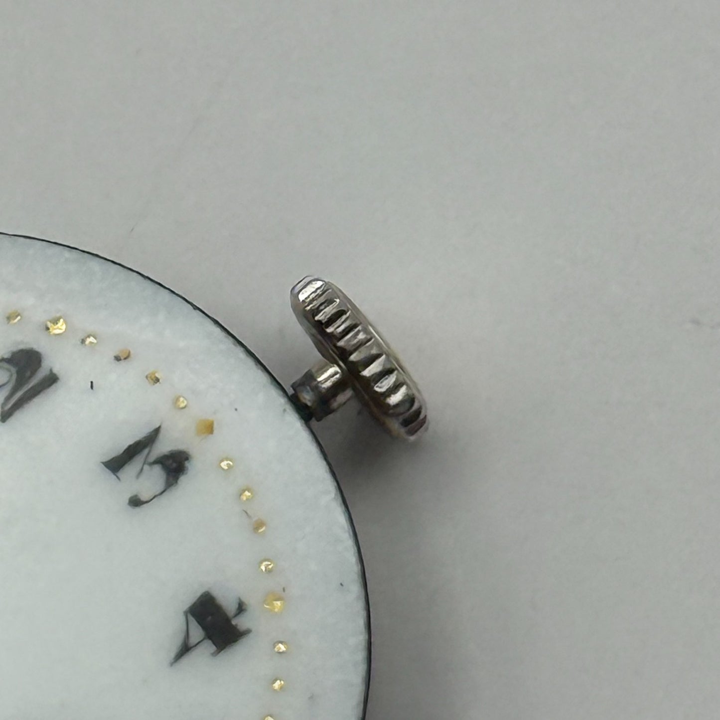 Quality Enamel Dial Watch Movement Manual Wind Vintage Swiss Parts Repair 23.1mm