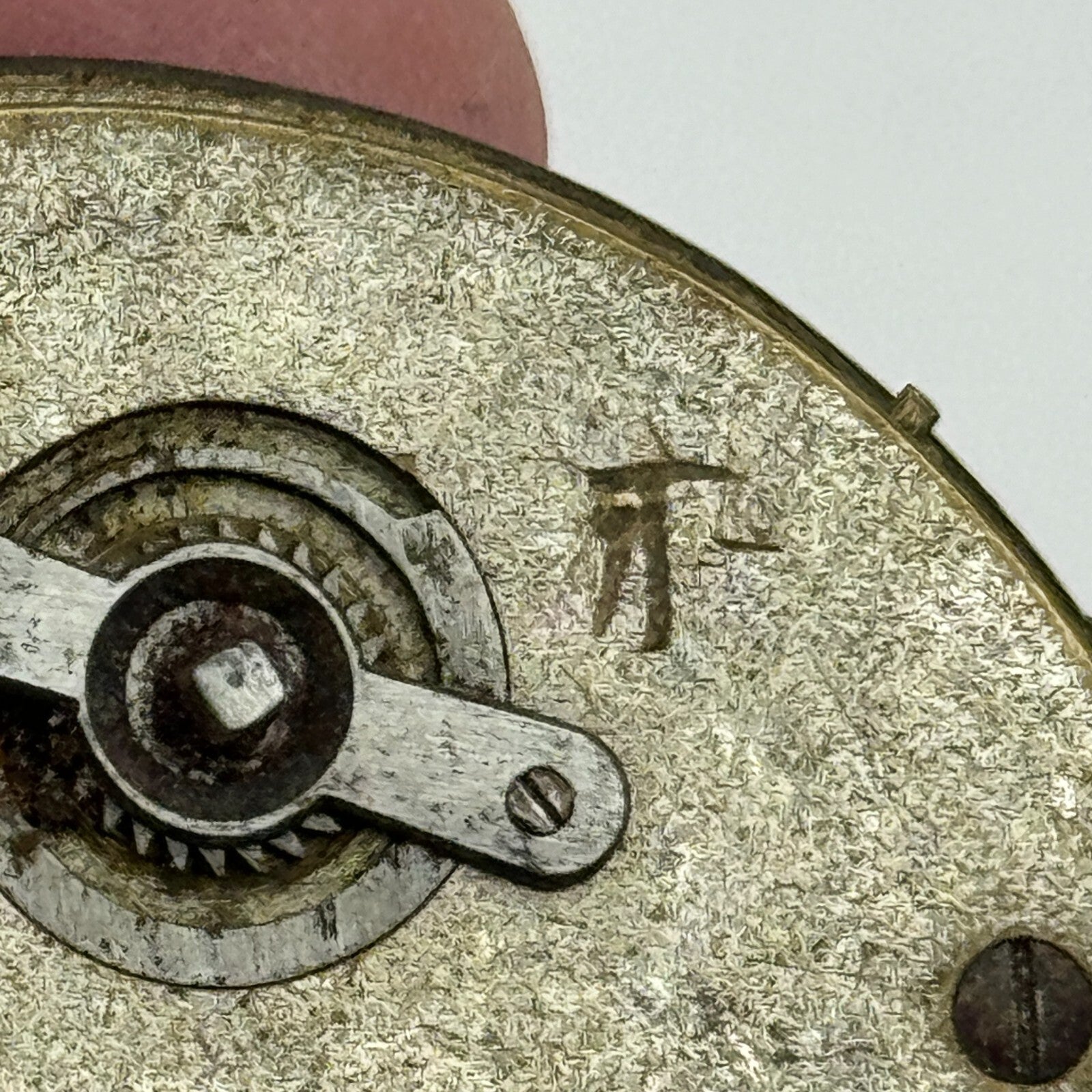 45.9mm Unidentified Antique Key Wound Pocket Watch Movement PARTS REPAIR SPARES