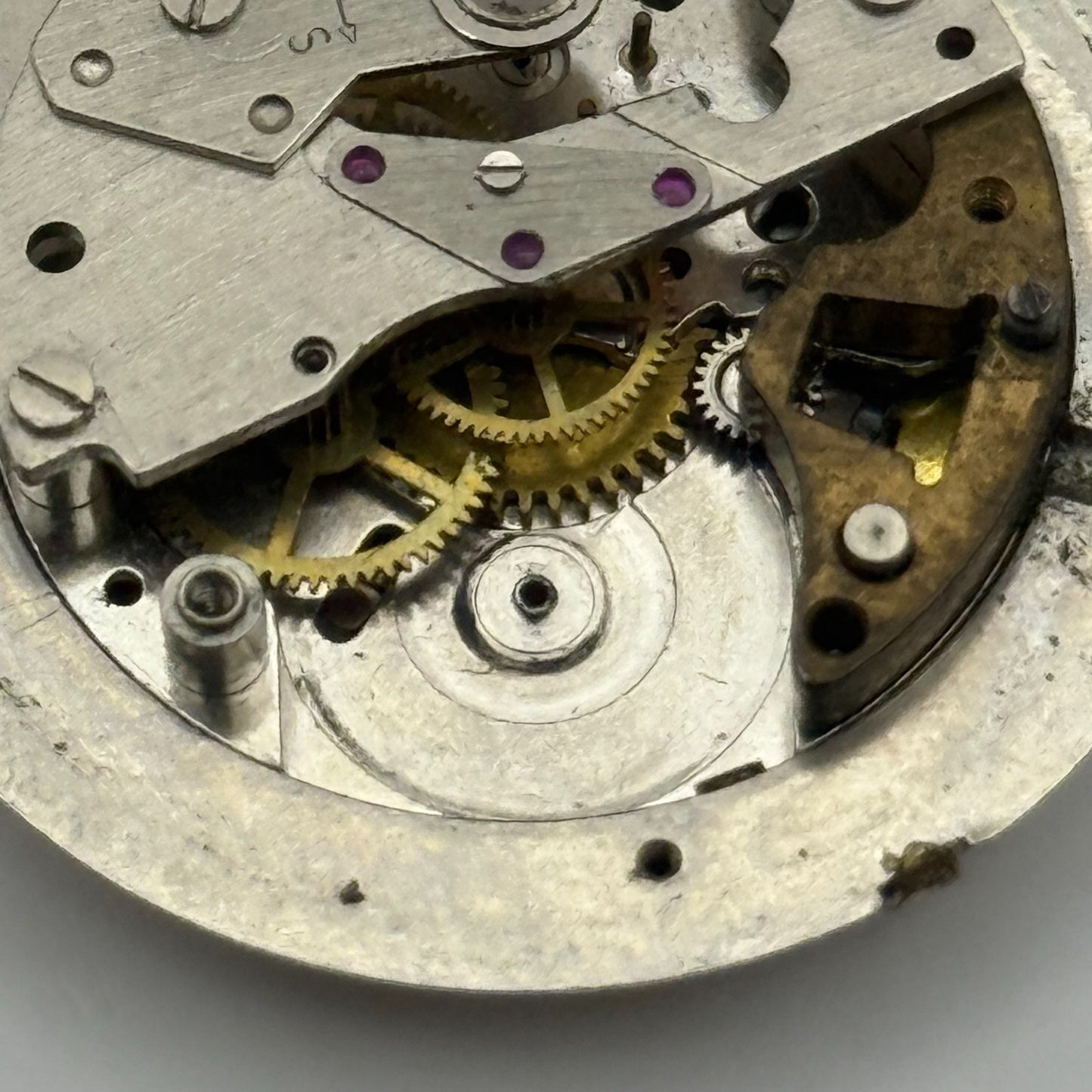 Smiths Shockproof Date 5T65 Watch Movement Manual Wind Vintage Parts Repair 23mm