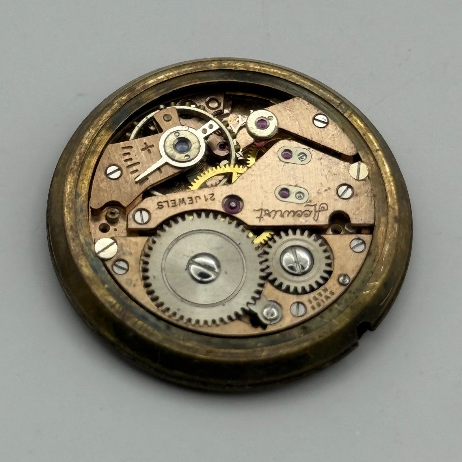 AS 1002 984 Watch Movement Accurist Manual Wind Vintage Parts Repair 29.7mm