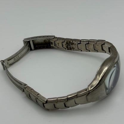 Sekonda Ladies Quartz Watch Purple Dial Silver Tone Bracelet Steel Working 24mm