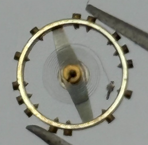 ETA 761 1201 Balance Wheel Complete And Spring 145 M Watch Movement Parts NOS