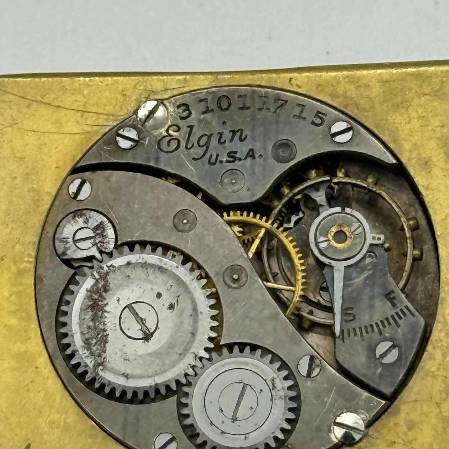 1928 Vintage 10/0s Elgin 447 Model 4 American Watch Movement PARTS REPAIR