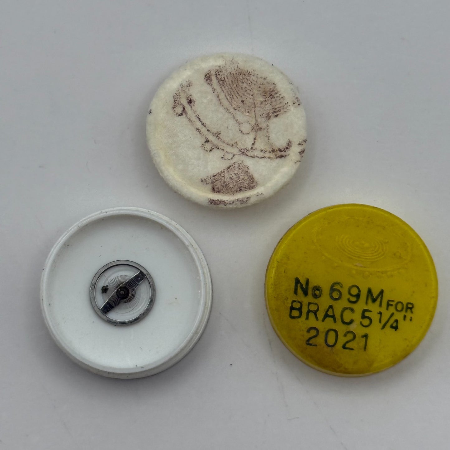 Brac 2021 Balance Wheel Complete And Spring 5¼’’’ 69 M Watch Movement Parts NOS