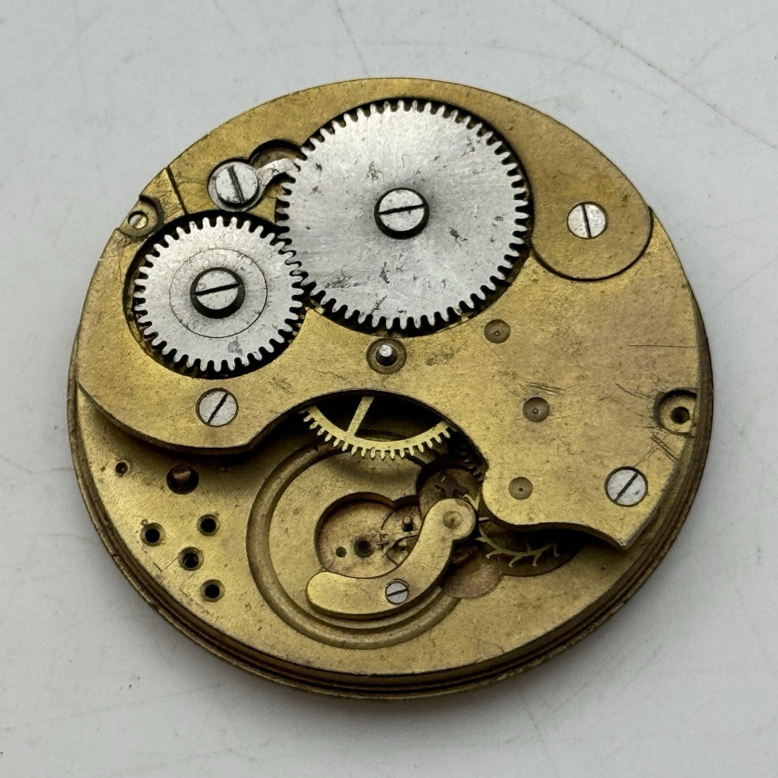 42.9mm H Samuel Non Magnetic Lever Pocket Watch Movement FOR PARTS