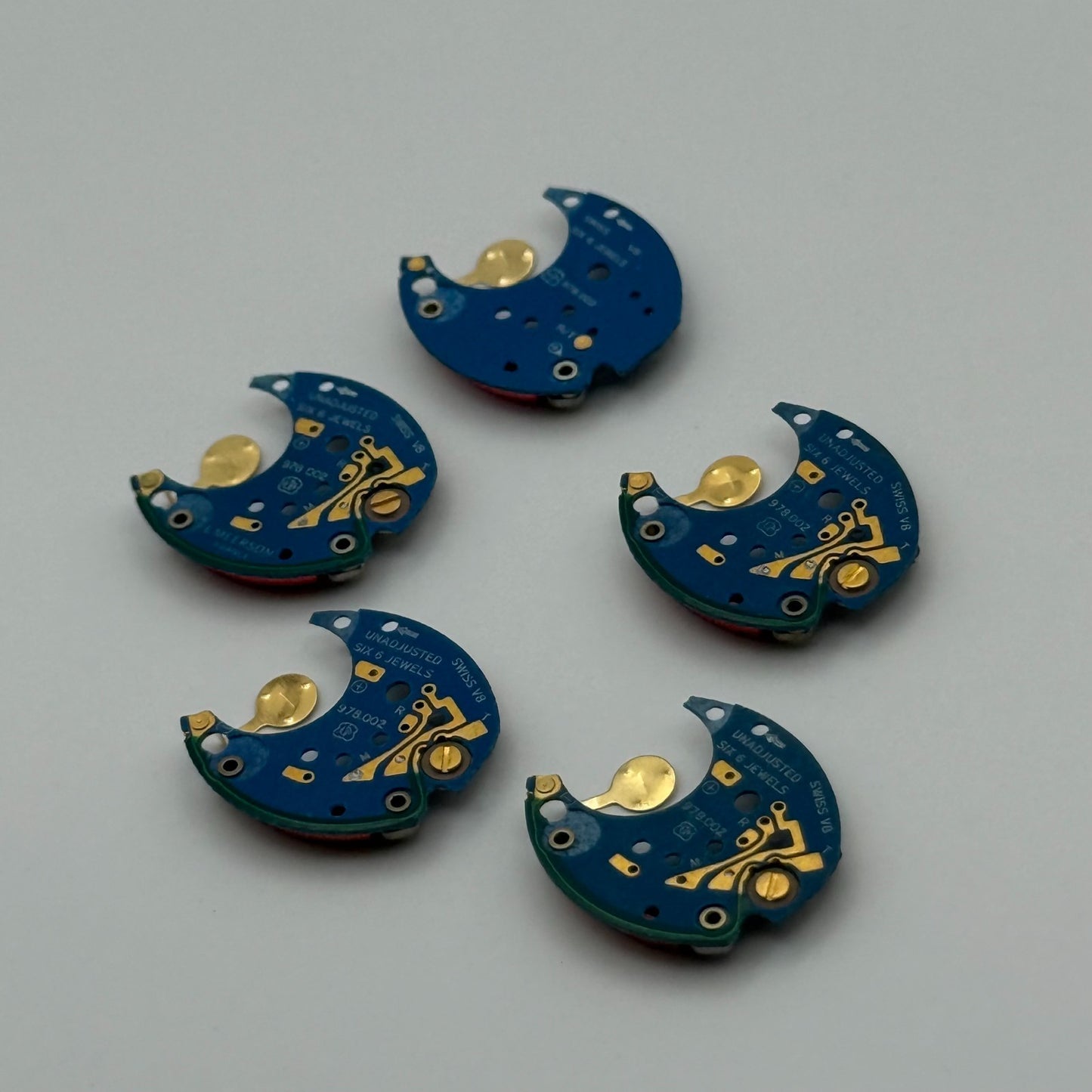 ETA ESA 978.002 x 5 Quartz Watch Movement Incomplete Swiss Ladies Vintage Parts