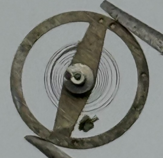 Brac 2051 Balance Wheel Complete And Spring 5 1/4''' 69 M Watch Movement Parts 