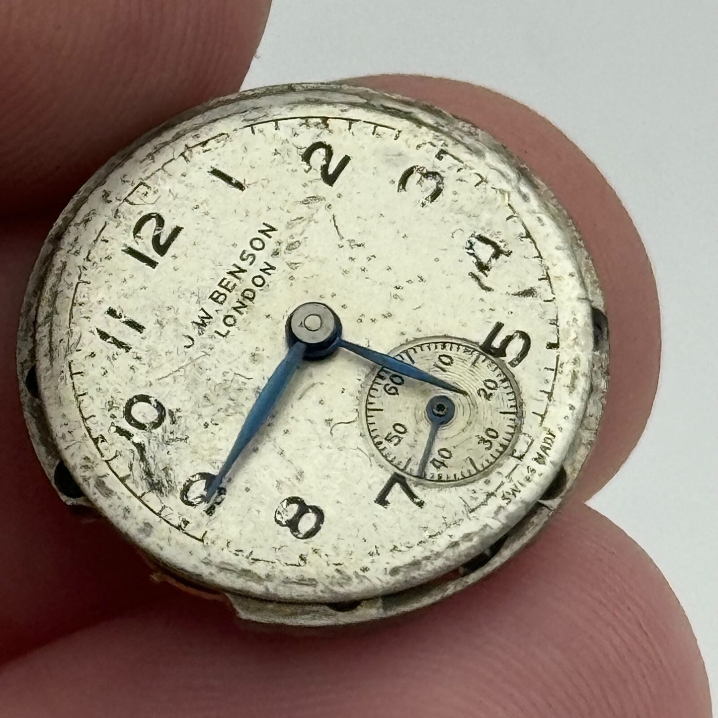 19.7mm J W Benson ETA 980 Manual Wind 15 Jewels Swiss Made Watch Movement PARTS