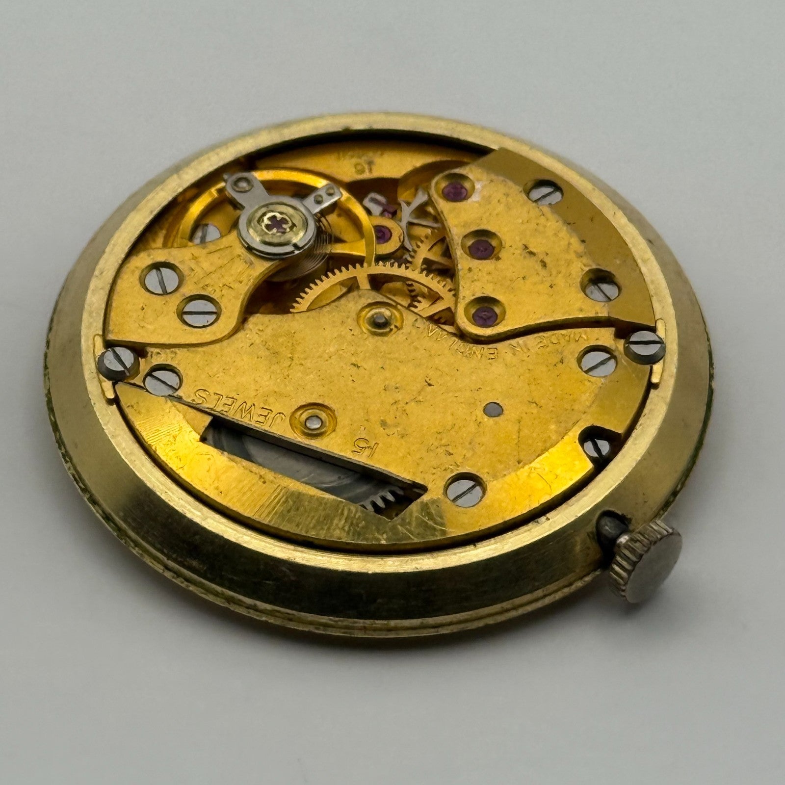 Smiths Astral National 15 60461E Watch Movement Manual Wind Vintage Parts 31.9mm