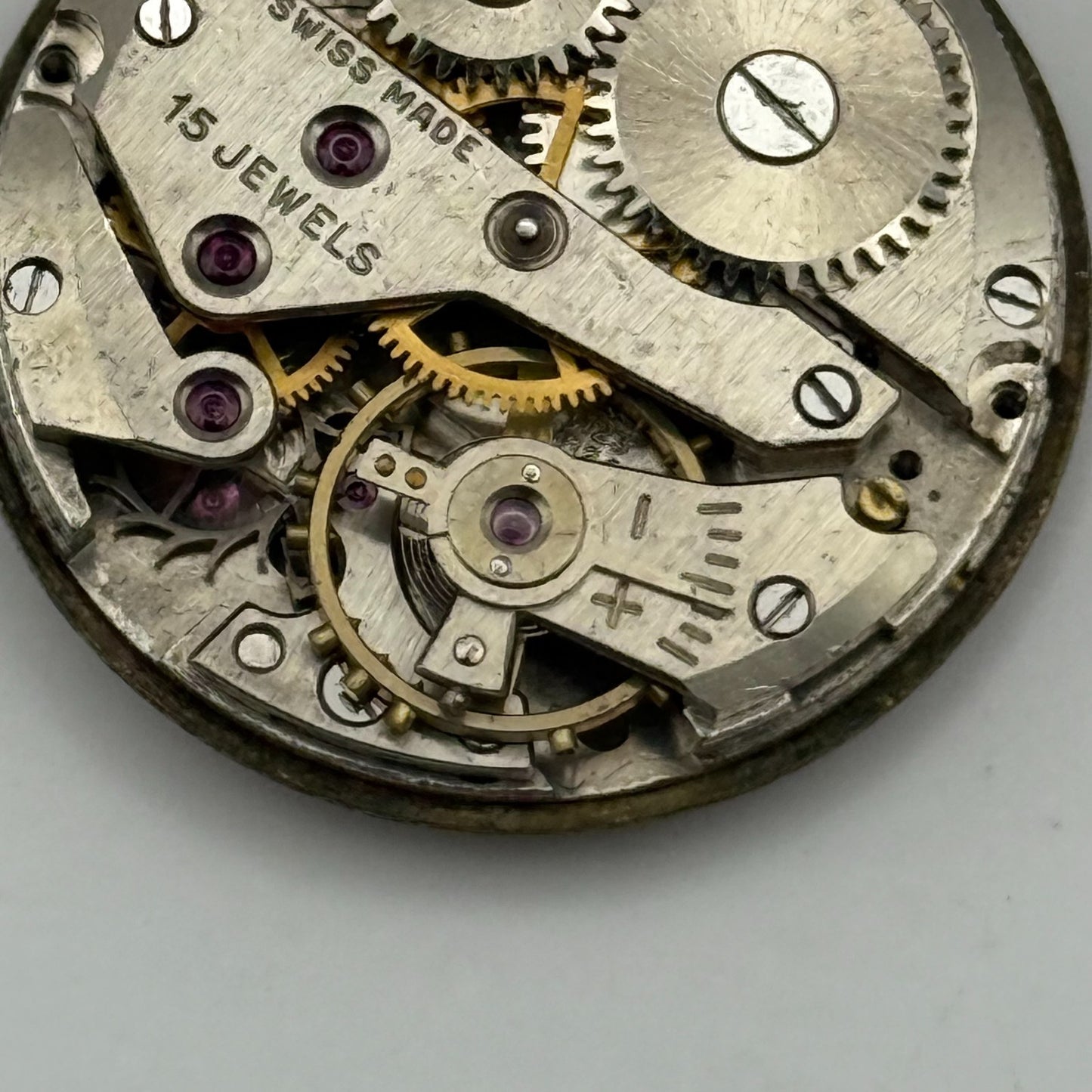 AS 1123 1124 Watch Movement Running Avia Manual Wind Vintage Parts Repair 23.5mm