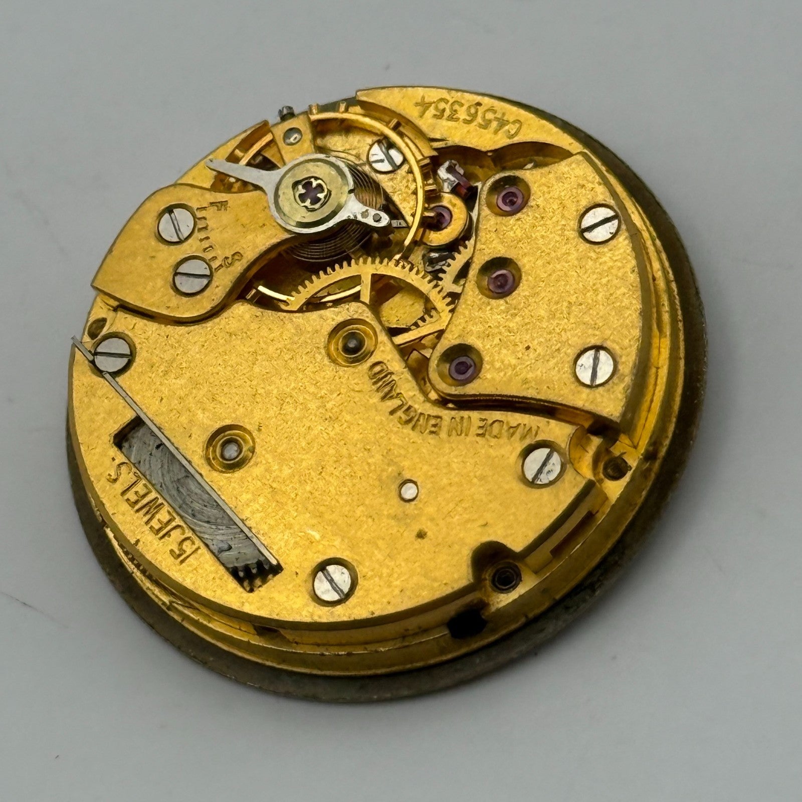 Smiths De Luxe C456354 Watch Movement Manual Wind Vintage Parts Repair 28.8mm