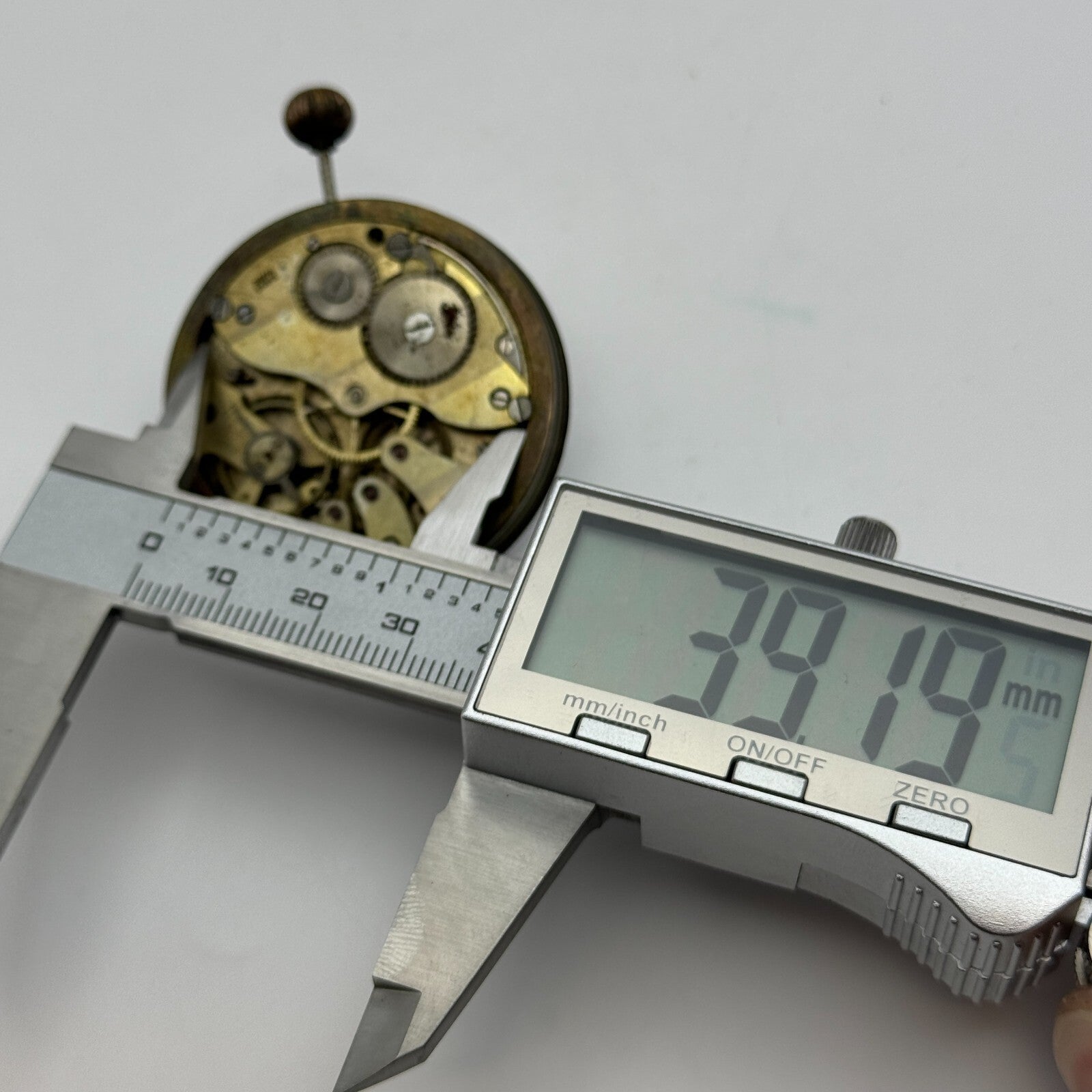 46.1mm Open Face Swiss Balance Ok Pocket Watch Movement PARTS REPAIR