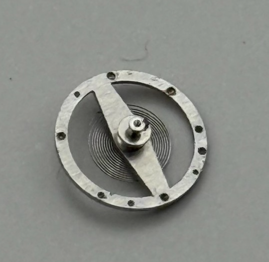 Brac 2061 Balance Wheel Complete And Spring 7¾’’’ 497 Watch Movement Parts 