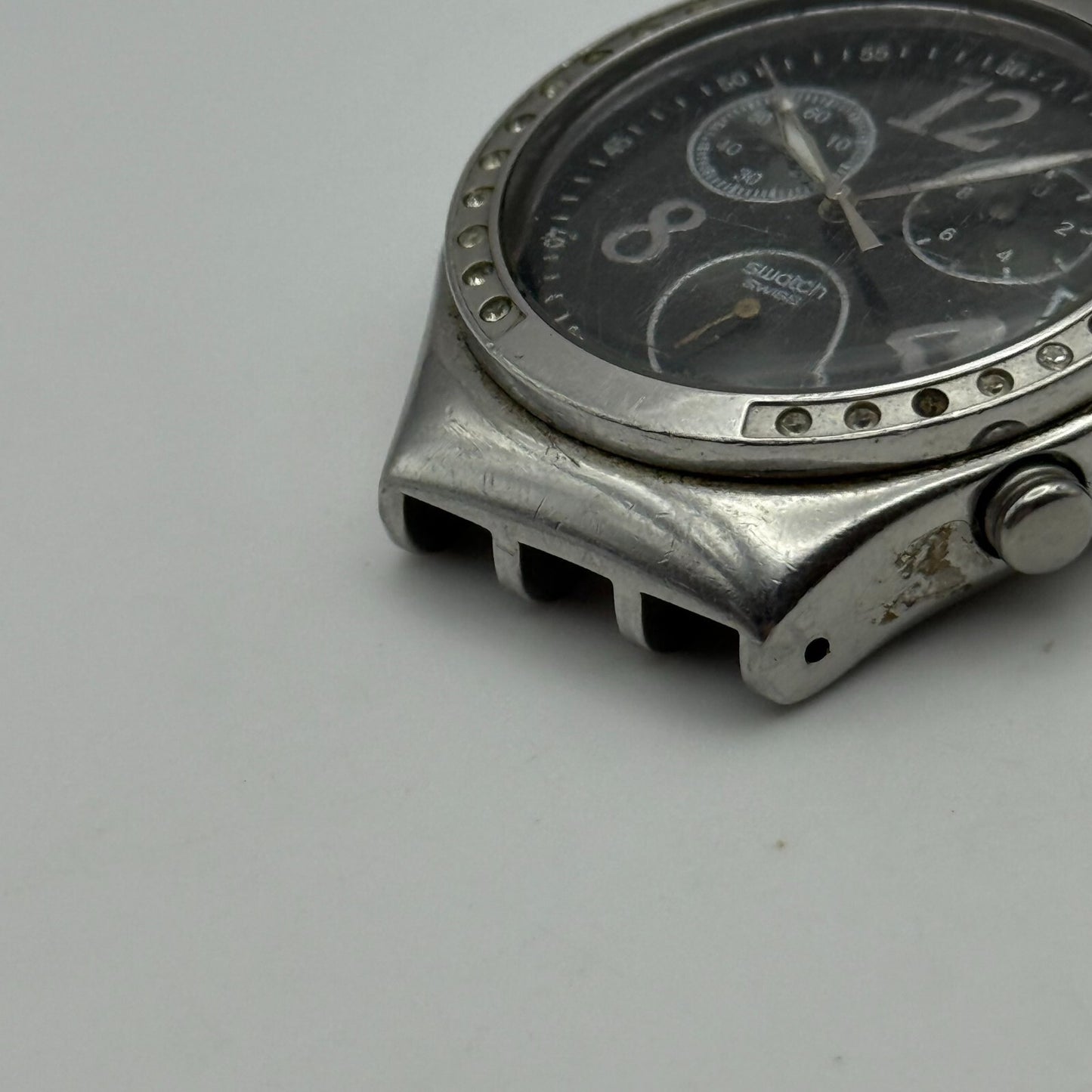 39mm Vintage 2006 Swatch Dreamnight Swiss YCS485GC Chronograph Watch UNTESTED