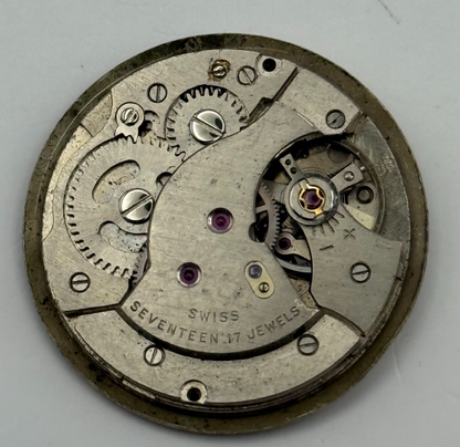 AS 1686 Watch Movement Bentima Manual Wind Vintage Swiss Parts Repair 25.8mm