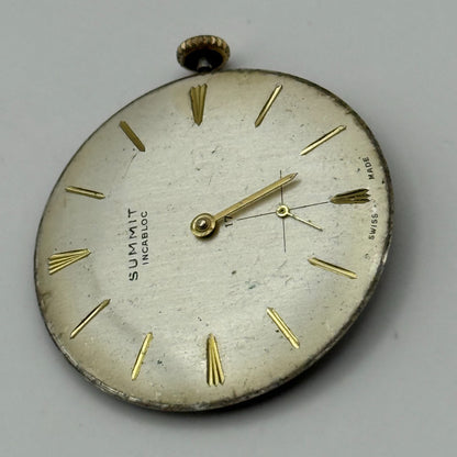 Summit AS 1525 1526 Watch Movement Running Manual Wind Vintage Parts 25.8mm