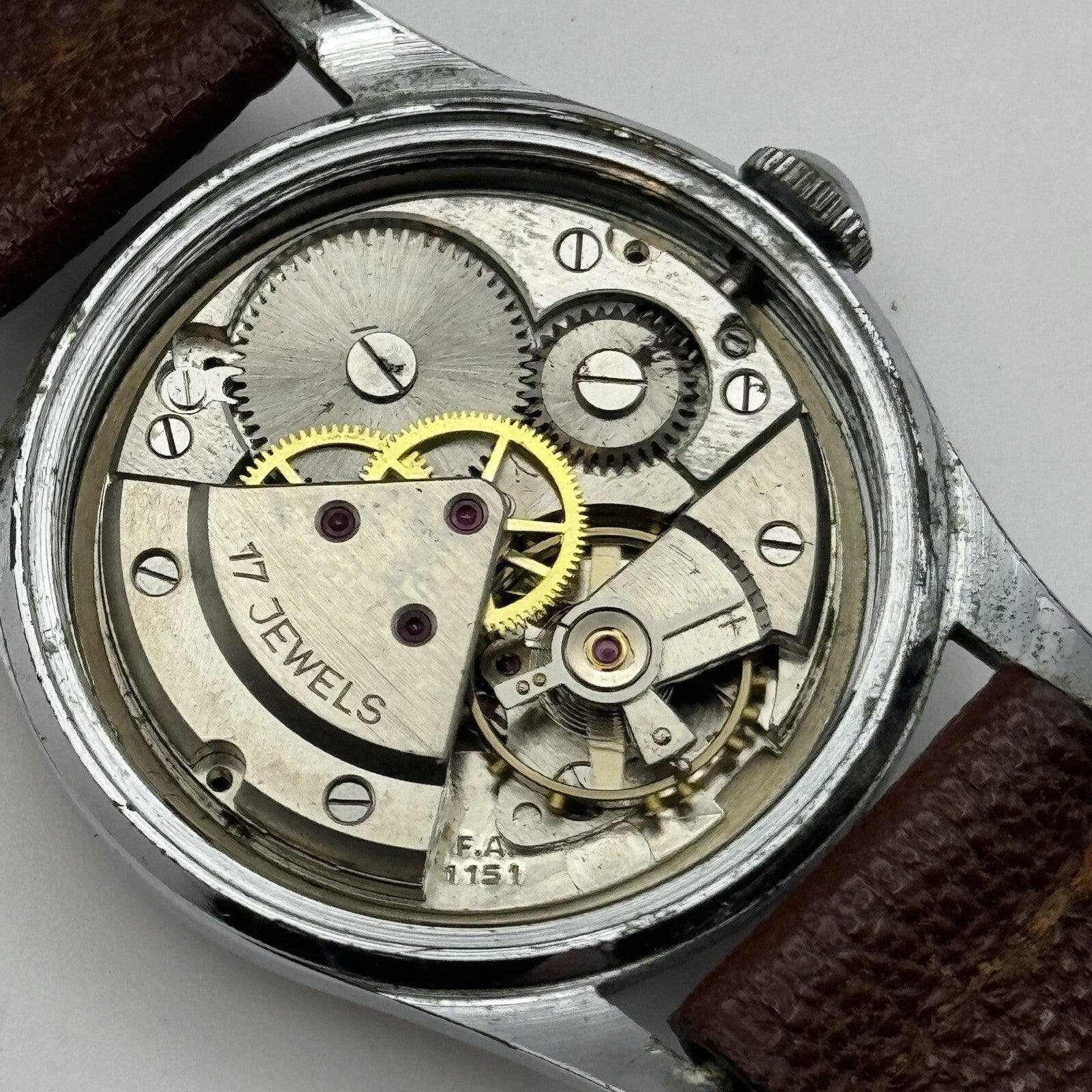 33mm Manual Wind Hermann Becker HB Sweep Secs Watch FOR PARTS TO RESTORE