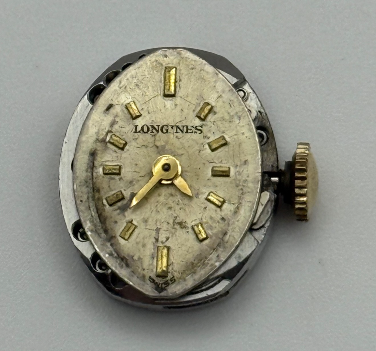 Longines 410 Watch Movement Manual Wind Ladies Vintage Swiss Parts Repair 12.9mm