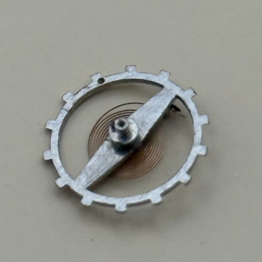 EB 1197 Balance Wheel Complete And Spring  10½’’’ 108 M Watch Movement Parts NOS