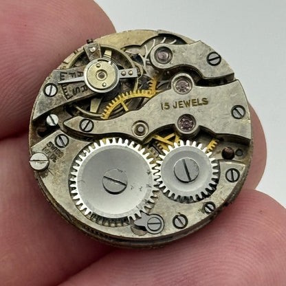 23.7mm 15 Jewels Swiss Trench Watch Movement Manual Wind PARTS SPARES