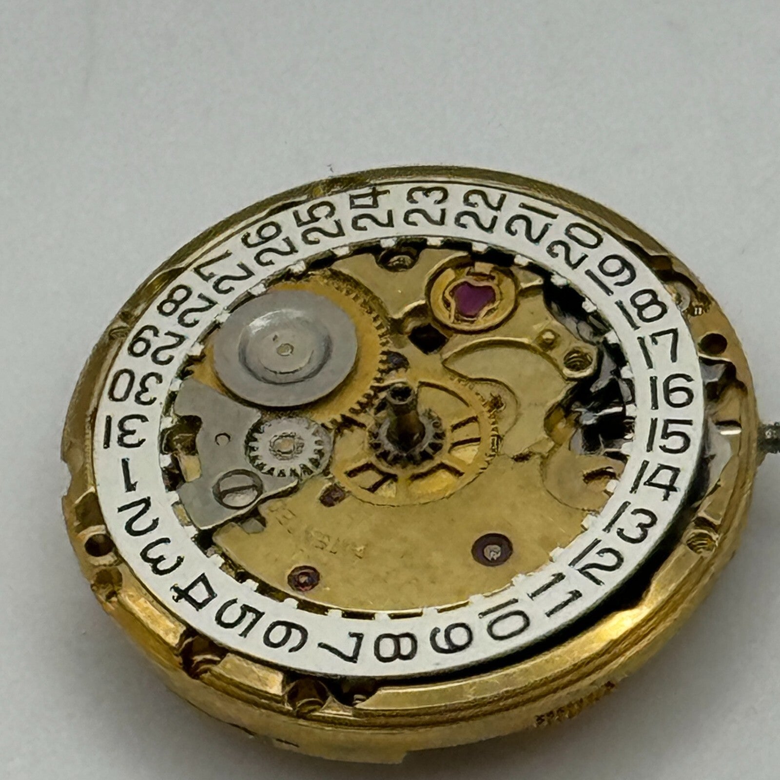 17.4mm Running Bulova 7BLACD Automatic Ladies Watch Movement Swiss Vintage PARTS