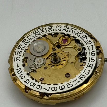 17.4mm Running Bulova 7BLACD Automatic Ladies Watch Movement Swiss Vintage PARTS