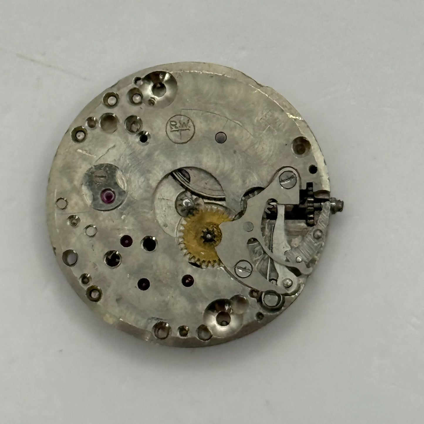 19.7mm Vintage Pinnacle 102 RWT Swiss Manual Wind Watch Movement PARTS REPAIR