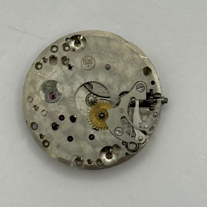 19.7mm Vintage Pinnacle 102 RWT Swiss Manual Wind Watch Movement PARTS REPAIR