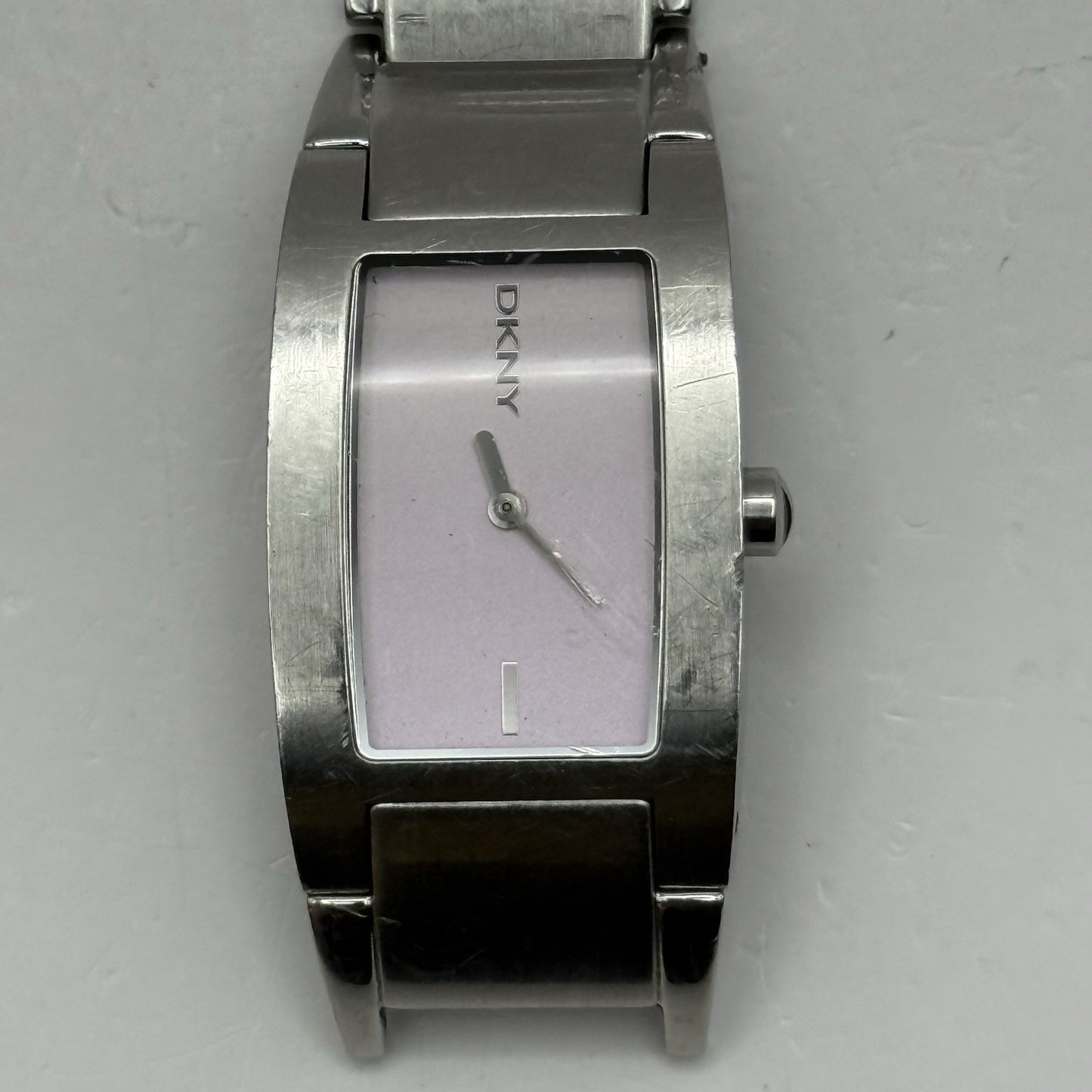 23mm Working Ladies DKNY NY-3030 Stainless Steel Quartz Watch Broken Strap
