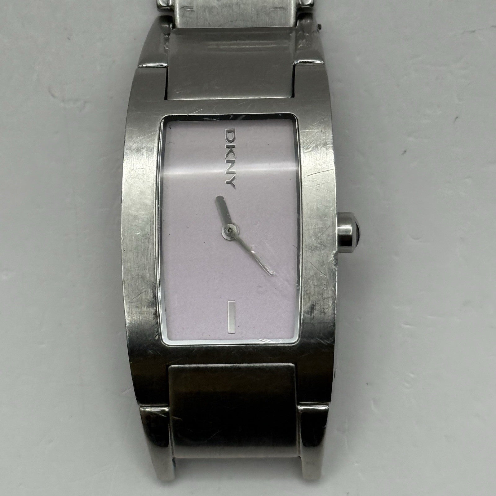 23mm Working Ladies DKNY NY-3030 Stainless Steel Quartz Watch Broken Strap