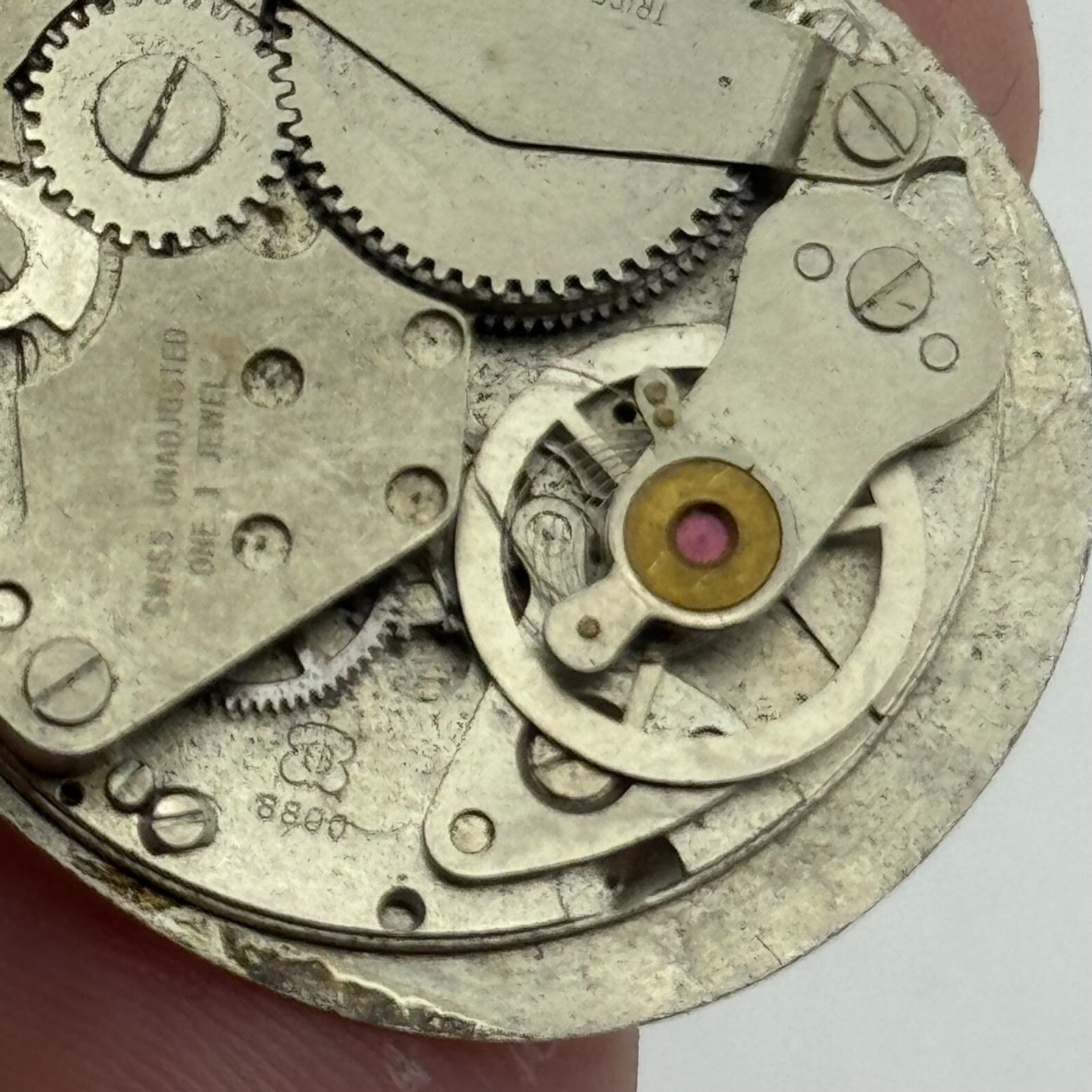 27mm Mens Trafalgar EB 8800 Manual Wind 1 Jewel Watch Movement PARTS REPAIR