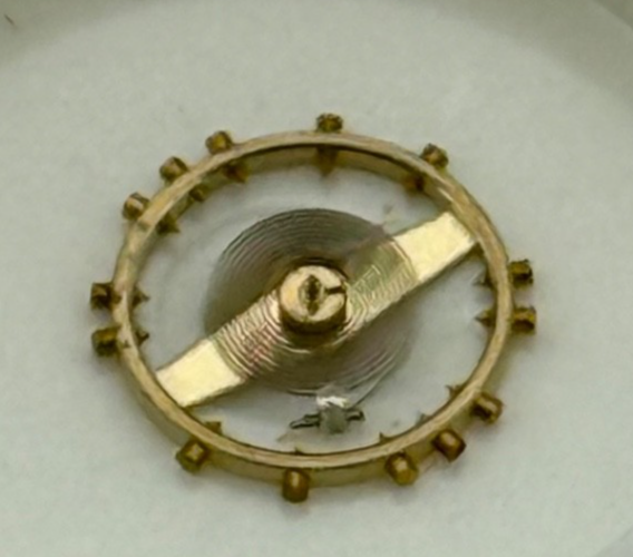 Record 108, 109 Balance Wheel Complete And Spring 290 Watch Movement Parts NOS