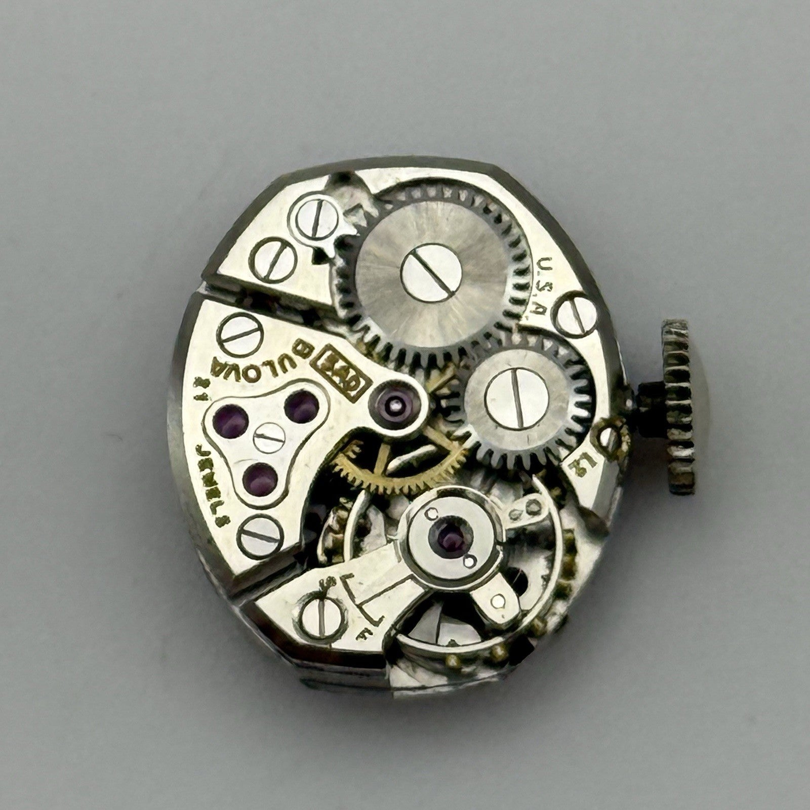 13mm Vintage Ladies Bulova 5AD Manual Wind Swiss Watch Movement PARTS REPAIR