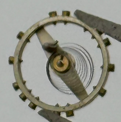 ETA 2410 Balance Wheel Complete And Spring 6 3/4''' 1059 M Watch Movement Parts 