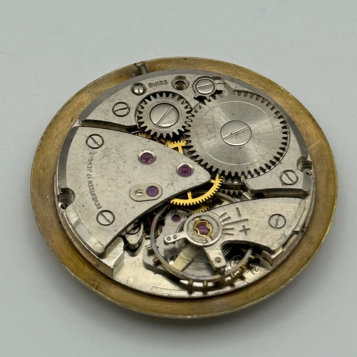 FHF 72 Watch Movement Verity Magnificent Manual Wind Vintage Parts Repair 25.9mm