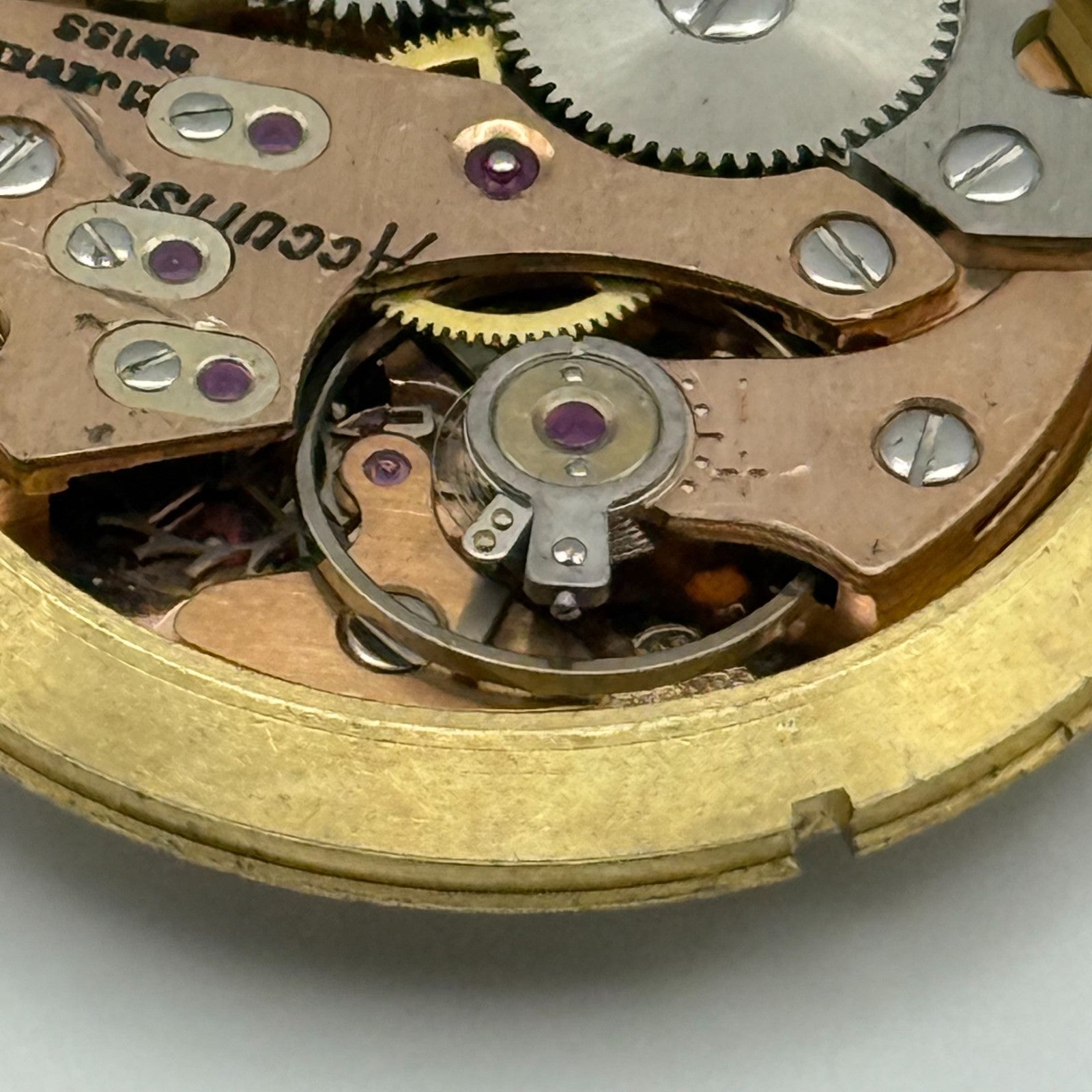 AS 1691/93 Watch Movement Accurist Manual Wind Vintage Swiss Parts Repair 30.3mm