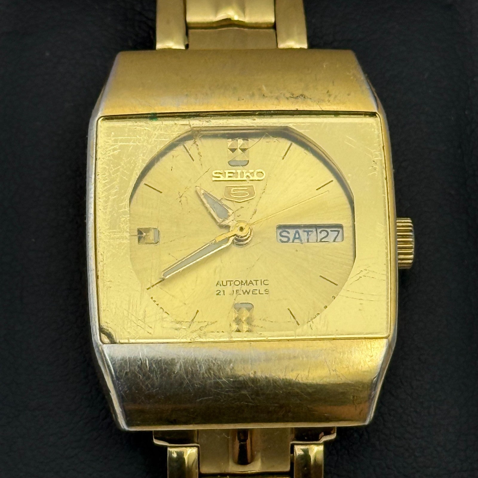 23mm Ladies Running Vintage Seiko 5 Automatic 4207-00N0 Cal 4207B Watch PARTS