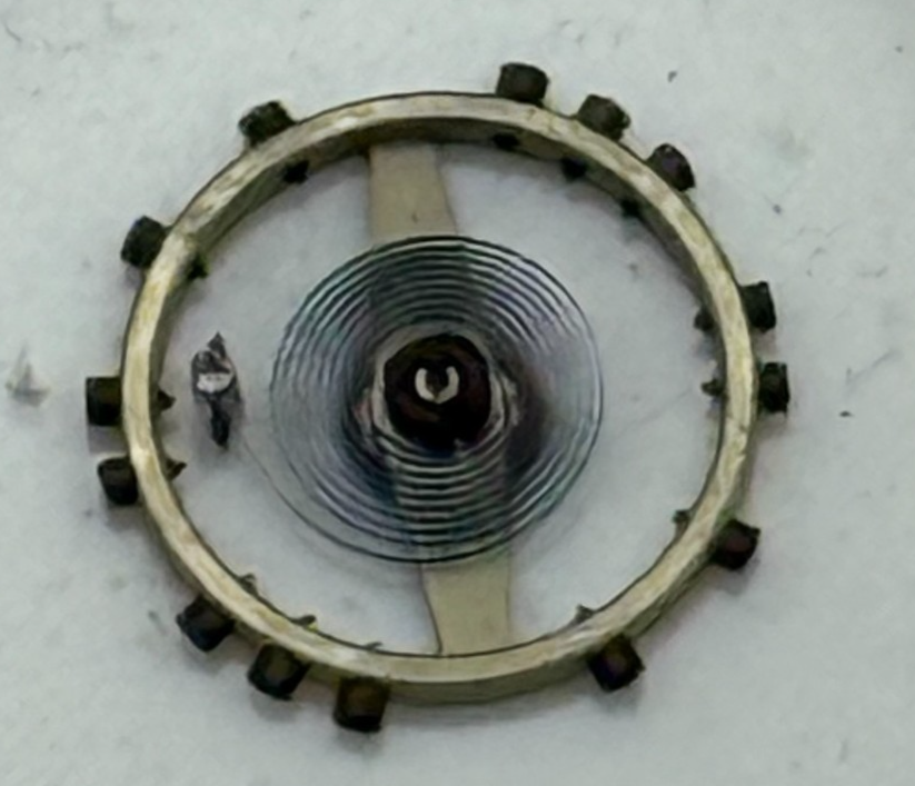 FEF 270 Balance Wheel Complete And Spring  5¼’’’ 173 M Watch Movement Parts NOS