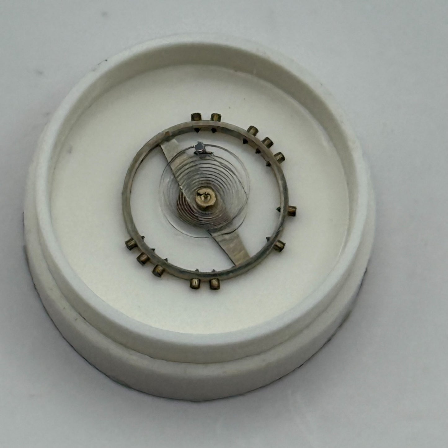 Helvetia 800 Balance Complete 10 1/2''' Renata 218 Watch Movement Parts DAMAGED