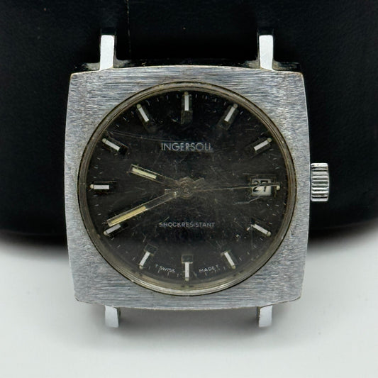 33mm Men’s Vintage Ingersoll Sea Lion Ronda RL 1215-21 Swiss Watch PARTS