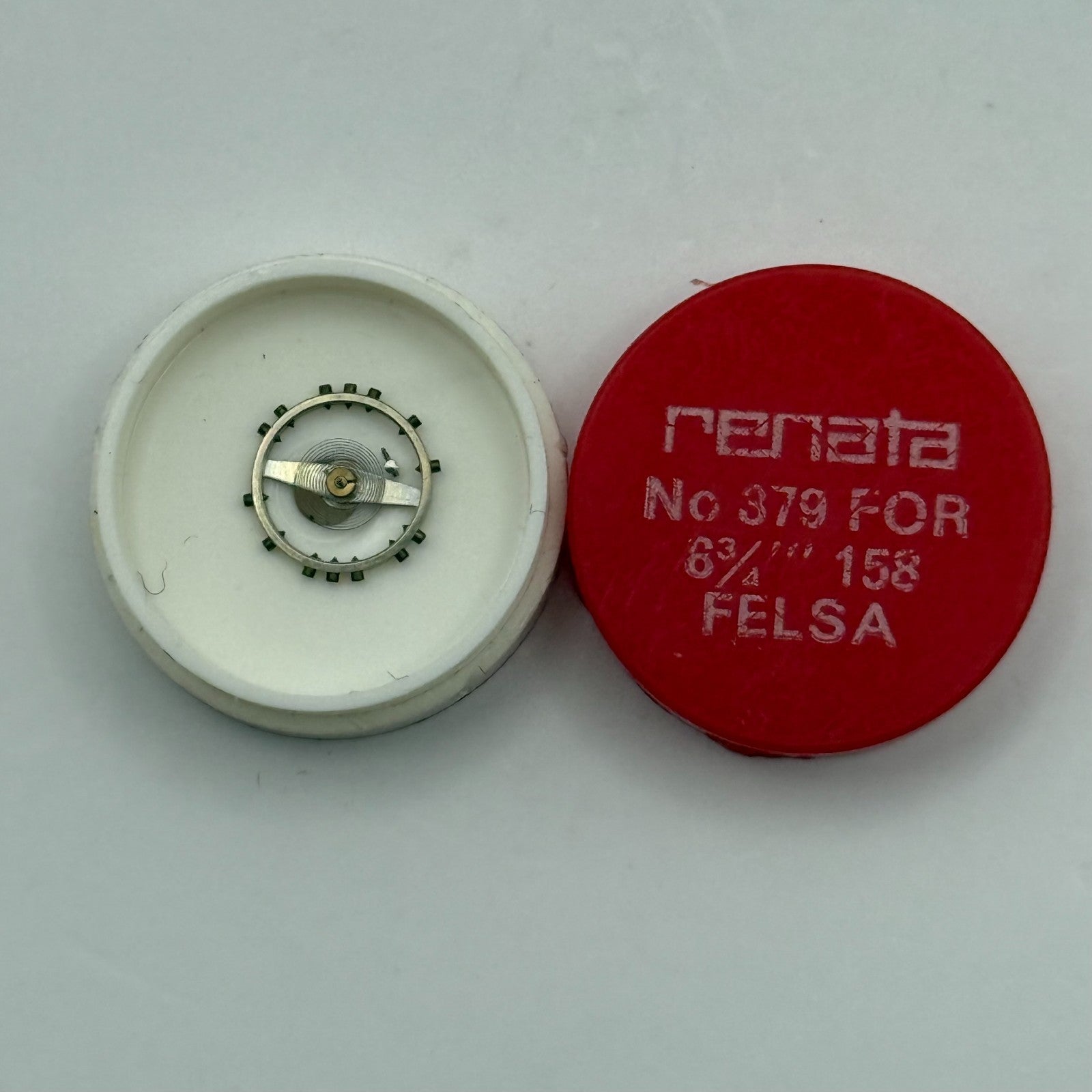 Felsa 1580 Balance Wheel Complete And Spring 6 3/4’’’ 379 Watch Movement Parts 