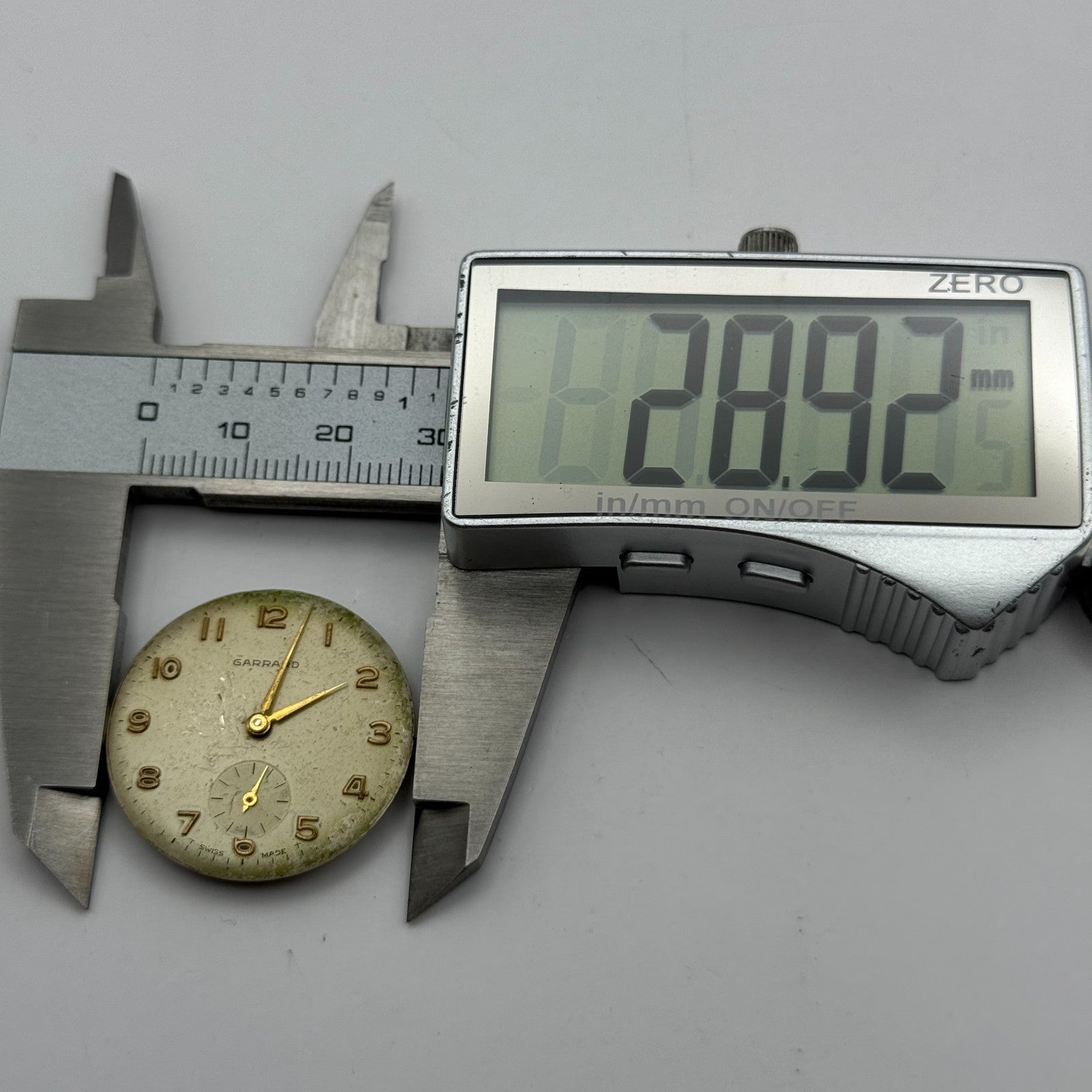 ETA 1120 Watch Movement Garrard Manual Wind Vintage Swiss Parts Repair 26.6mm