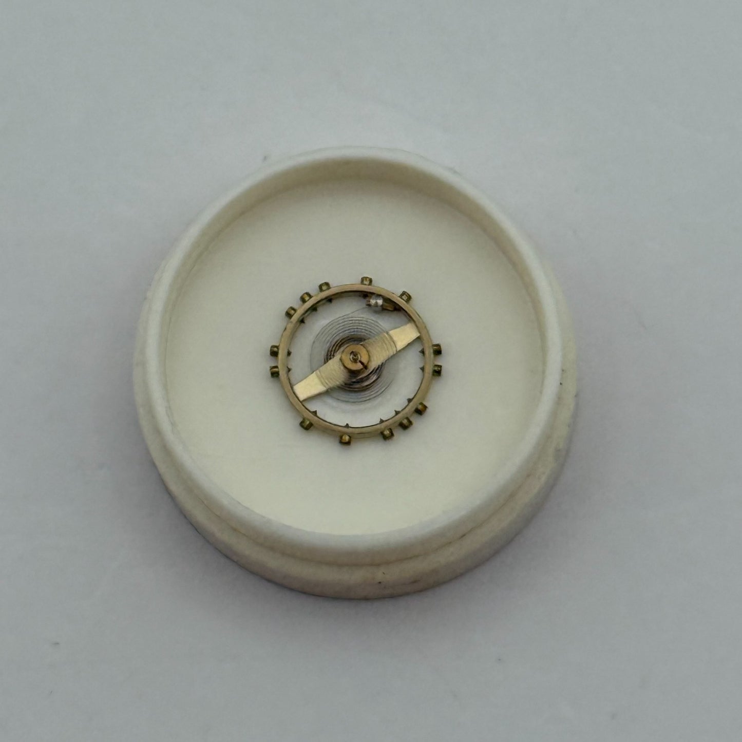 Derby 127 Balance Wheel Complete And Spring 5 1/4’’’ 103 Watch Movement Parts