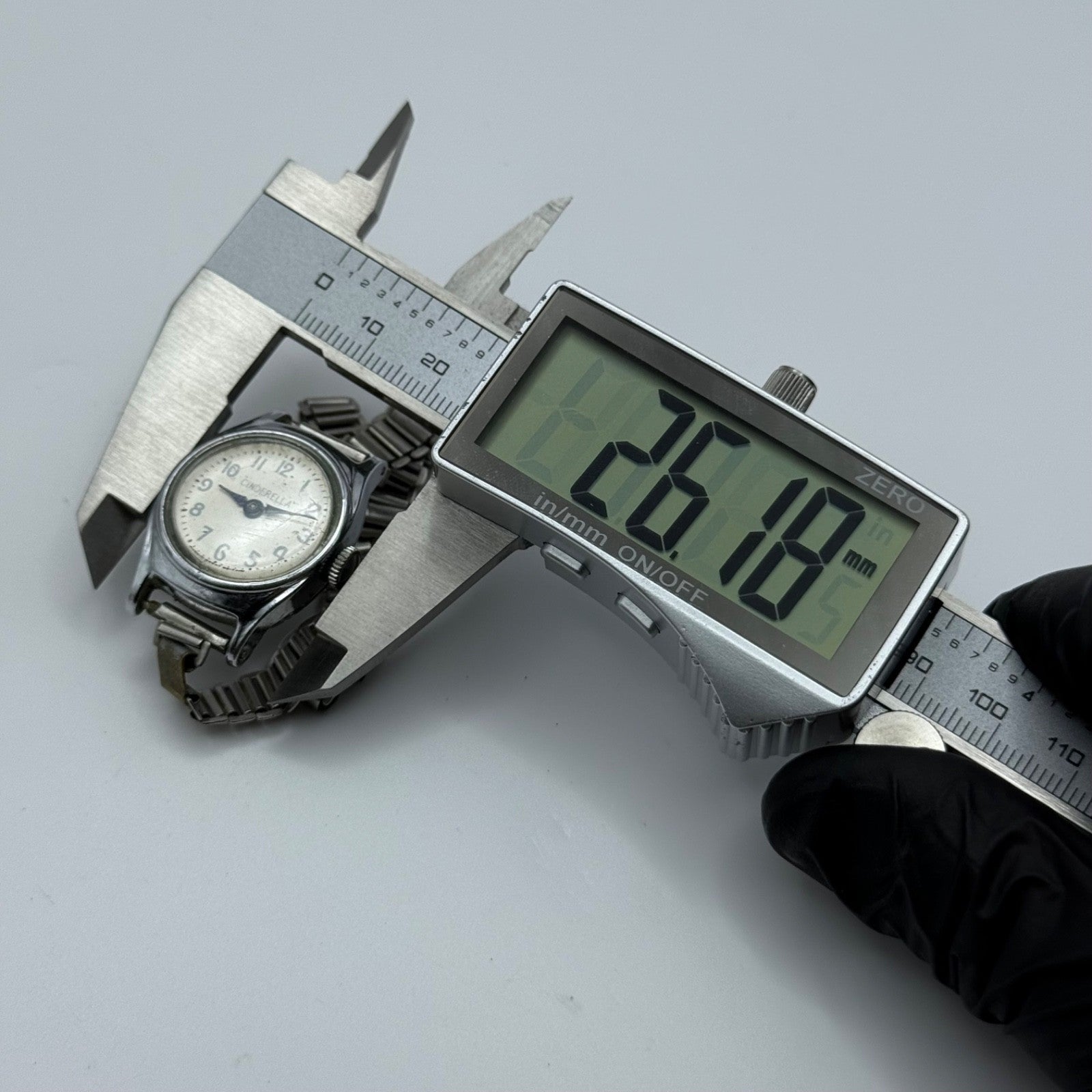 23mm Vintage Timex Cinderella Bonklip Bracelet Manual Wind Watch PARTS / REPAIR