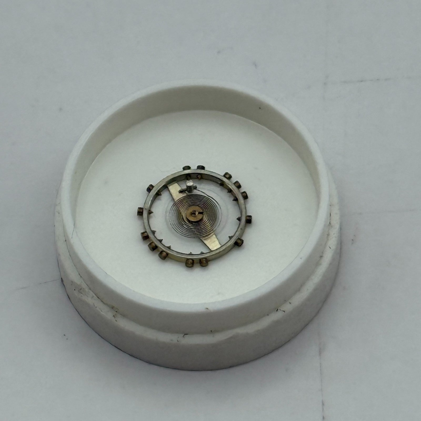ETA 2412 Balance Wheel Complete And Spring 6 3/4''' 1257 M Watch Movement Parts 
