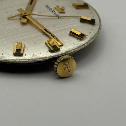 Marvin 621 Watch Movement Manual Wind Vintage Swiss 17 Jewels Parts 25.9mm
