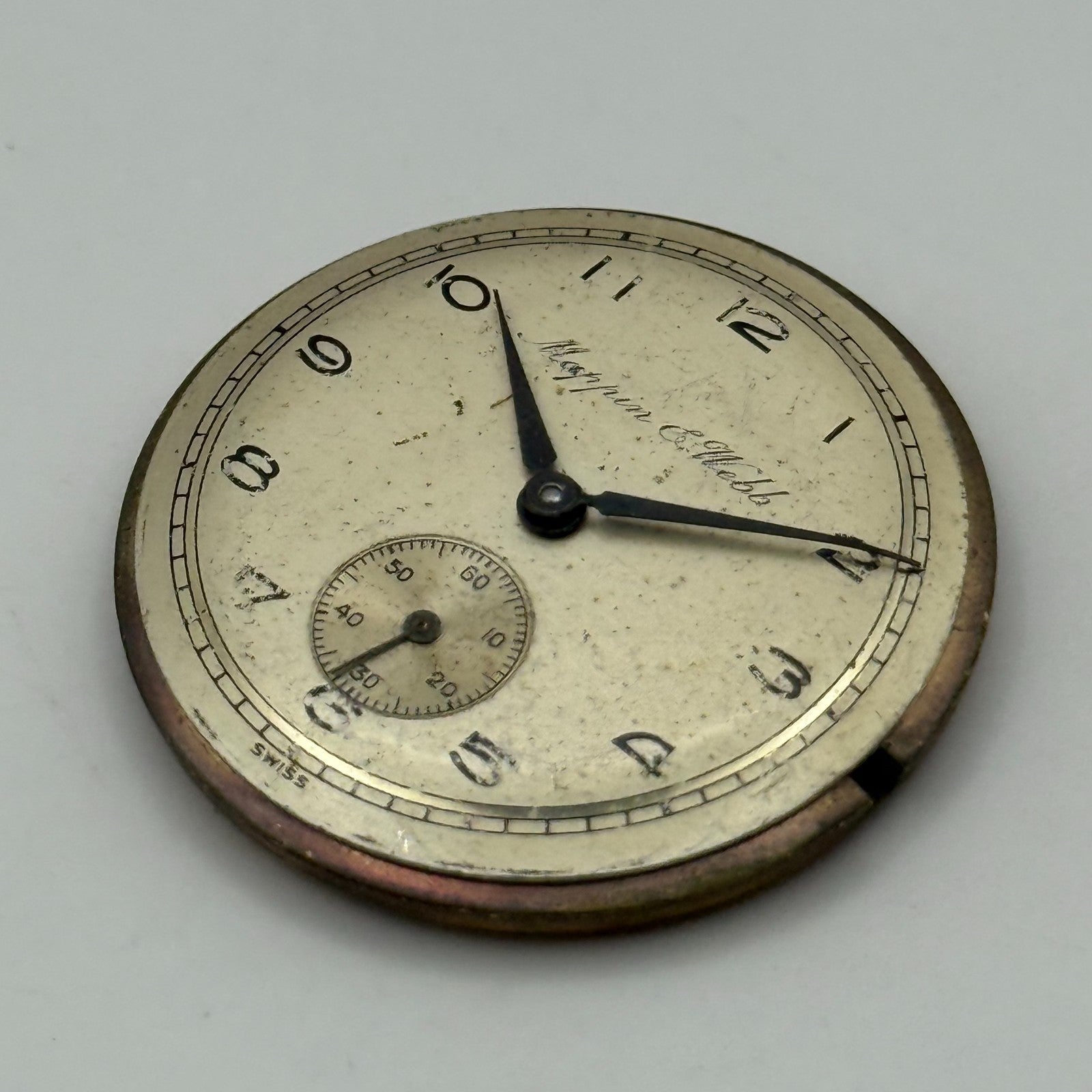 Mappin & Webb Precision Watch Movement Manual Wind Vintage Parts Repair 29.6mm