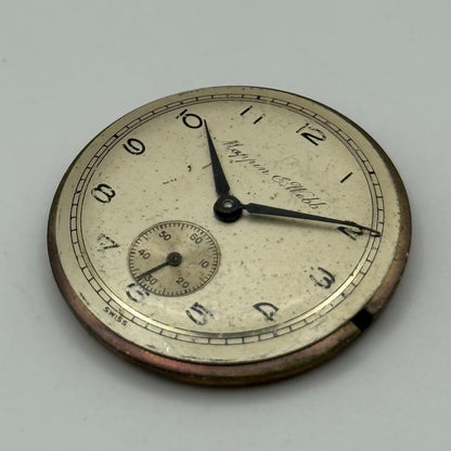 Mappin & Webb Precision Watch Movement Manual Wind Vintage Parts Repair 29.6mm