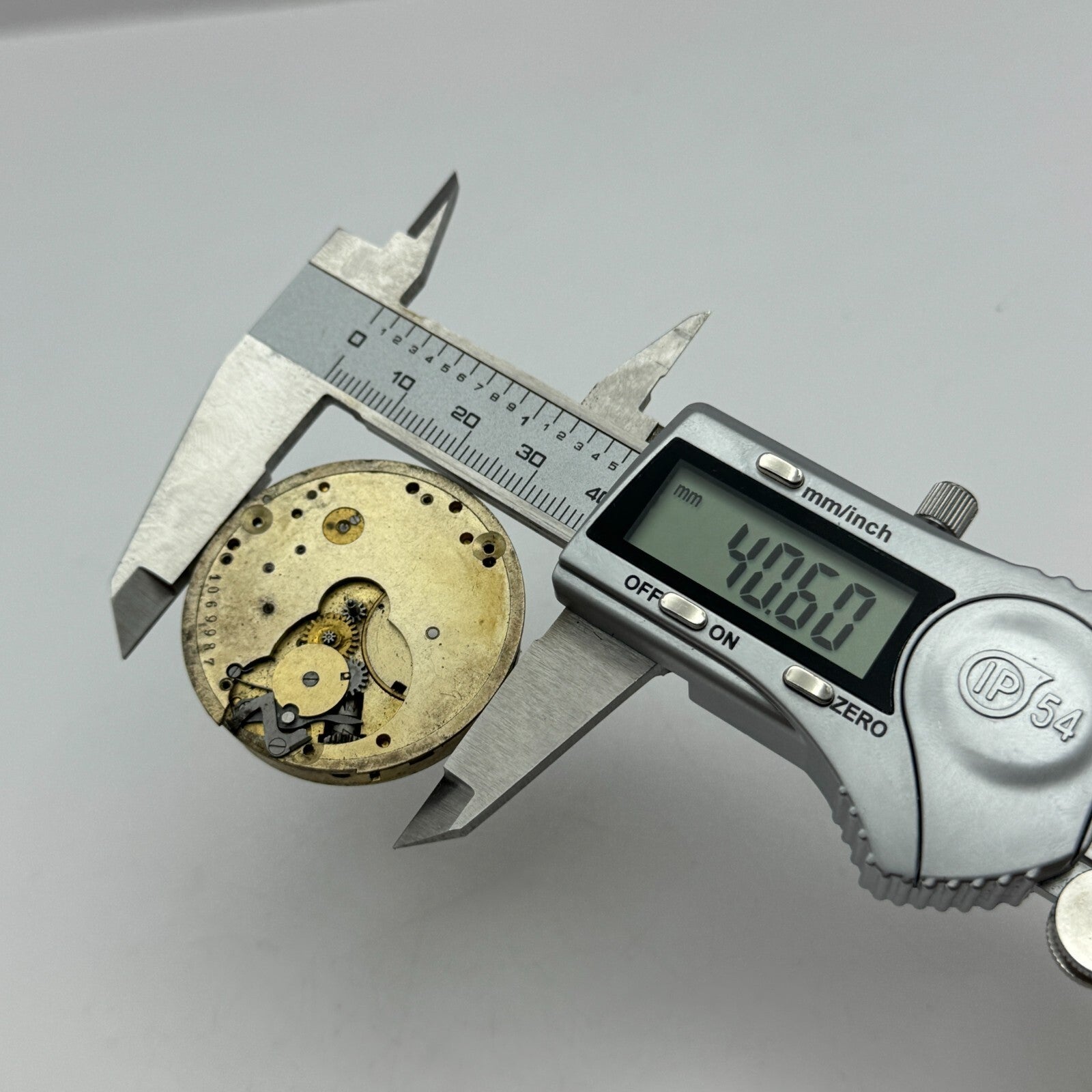 40.6mm Antique Patent 16831 Possible Longines Pocket Watch Movement PARTS SPARES